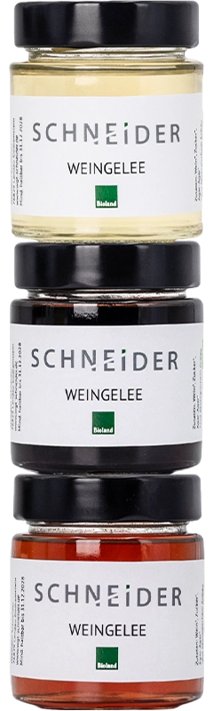 Bio-Weingelee weiss, rot oder rosé